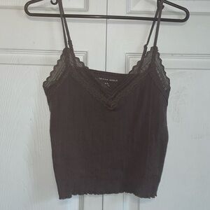 Chocolate brown tank top
